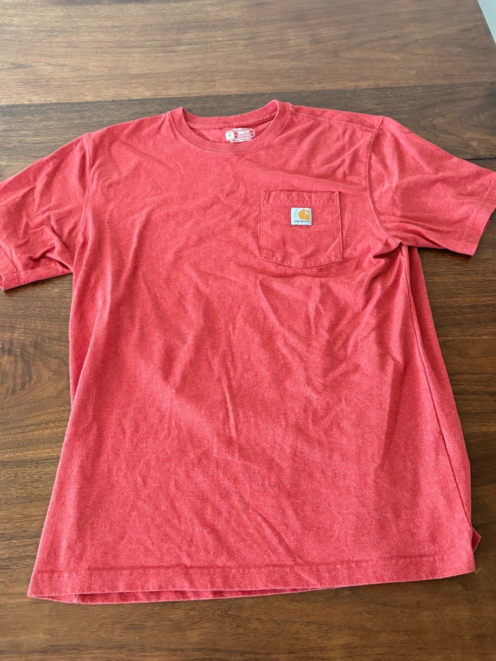Carhartt Red T-Shirt Men's Medium Loose Fit